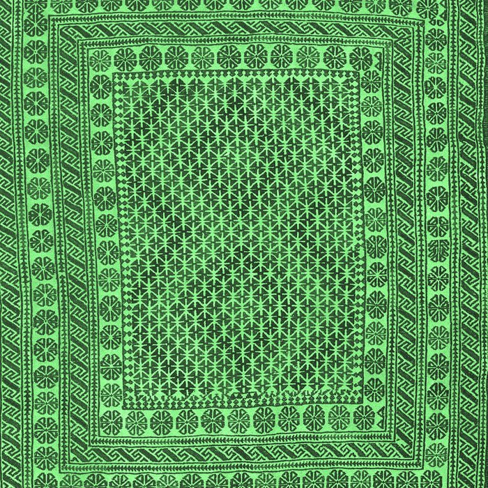 Machine Washable Persian Emerald Green Traditional Area Rugs, wshtr3040emgrn