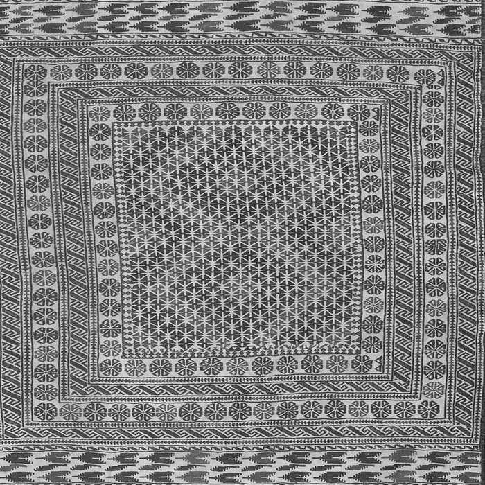 Round Machine Washable Persian Gray Traditional Rug, wshtr3040gry