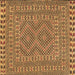 Square Machine Washable Persian Brown Traditional Rug, wshtr3040brn