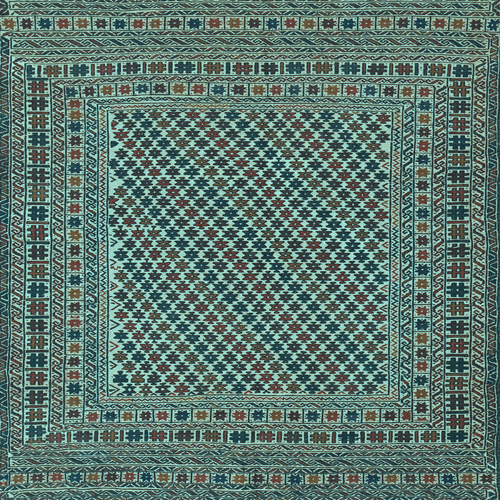 Square Persian Light Blue Traditional Rug, tr3041lblu