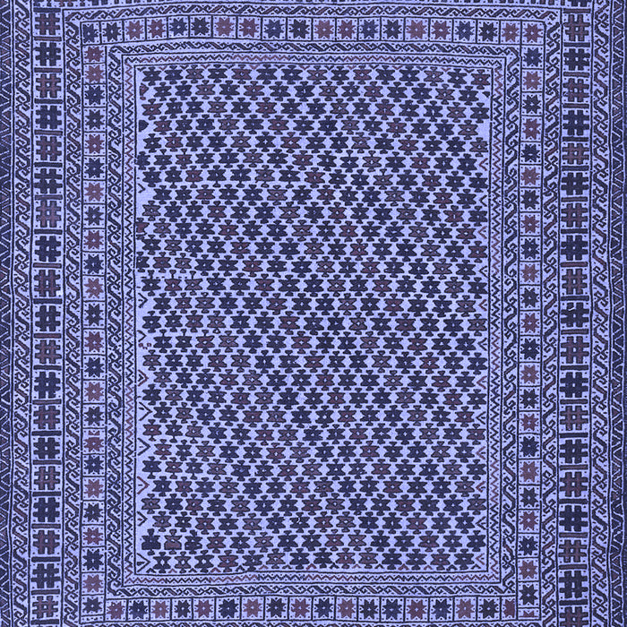 Machine Washable Persian Blue Traditional Rug, wshtr3041blu