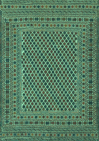Persian Turquoise Traditional Rug, tr3041turq