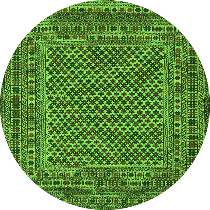 Machine Washable Persian Green Traditional Area Rugs, wshtr3041grn