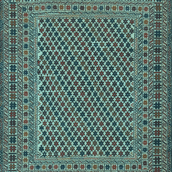 Machine Washable Persian Light Blue Traditional Rug, wshtr3041lblu