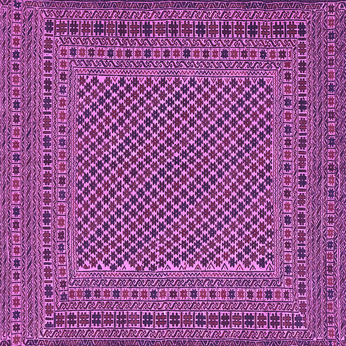 Square Machine Washable Persian Purple Traditional Area Rugs, wshtr3041pur