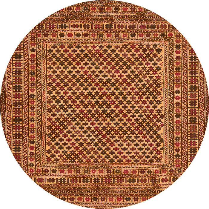 Square Persian Orange Traditional Rug, tr3041org