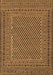 Machine Washable Persian Brown Traditional Rug, wshtr3041brn