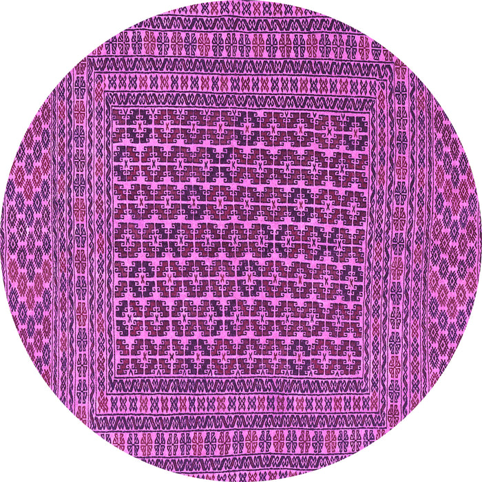 Round Persian Purple Traditional Rug, tr3042pur