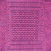 Square Machine Washable Persian Pink Traditional Rug, wshtr3042pnk