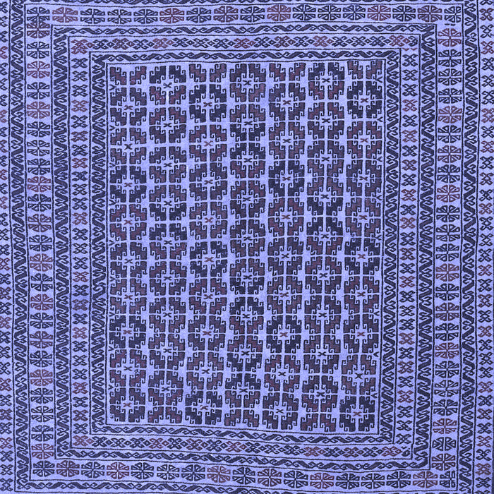 Machine Washable Persian Blue Traditional Rug, wshtr3042blu
