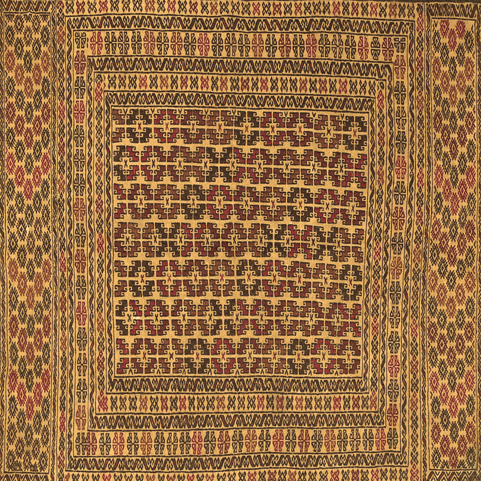 Square Persian Brown Traditional Rug, tr3042brn