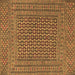 Square Persian Brown Traditional Rug, tr3042brn