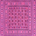 Square Southwestern Pink Country Rug, tr3043pnk