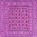 Square Southwestern Purple Country Rug, tr3043pur