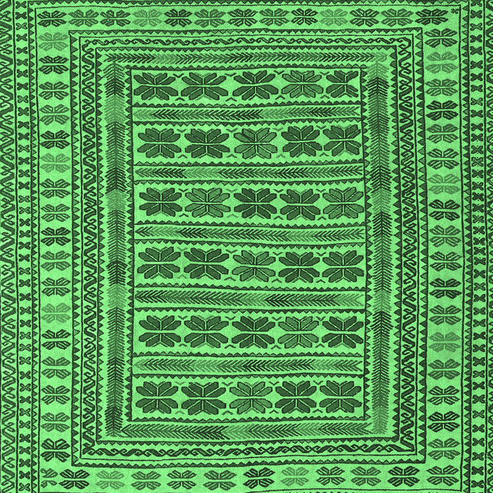 Southwestern Emerald Green Country Rug, tr3043emgrn