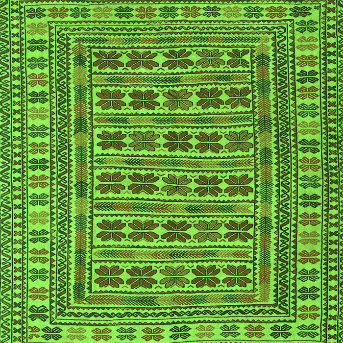 Southwestern Green Country Rug, tr3043grn