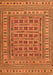 Southwestern Orange Country Rug, tr3043org