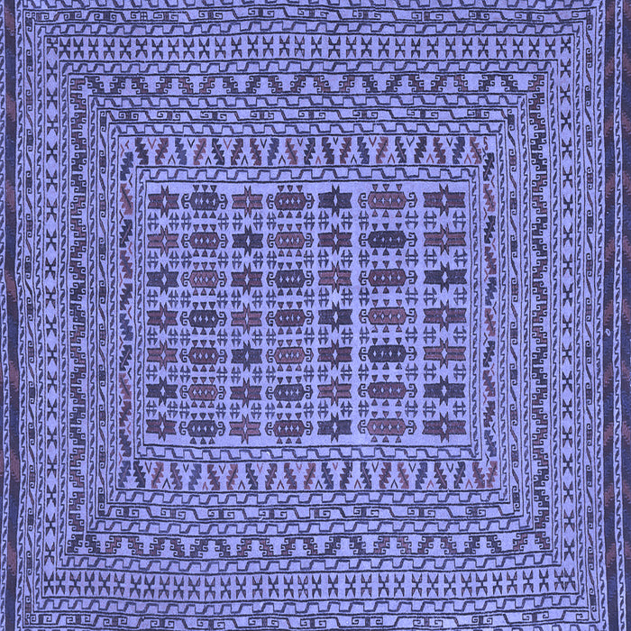 Square Southwestern Blue Country Rug, tr3044blu