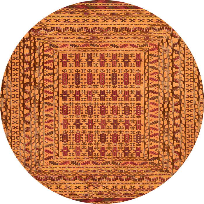 Square Southwestern Orange Country Rug, tr3044org