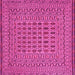 Square Southwestern Pink Country Rug, tr3044pnk