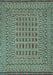 Southwestern Light Blue Country Rug, tr3044lblu