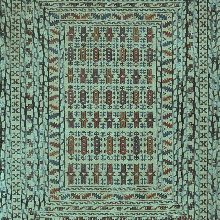 Southwestern Light Blue Country Rug, tr3044lblu