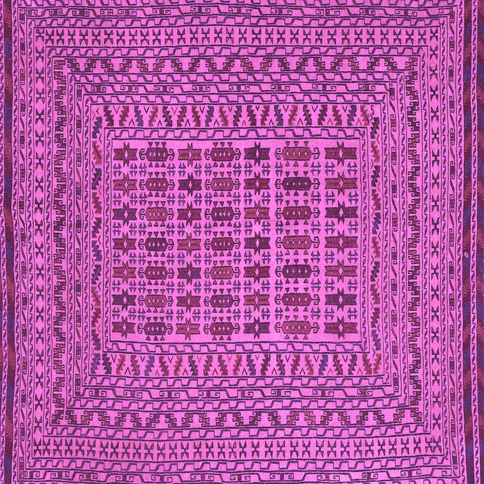 Square Machine Washable Southwestern Purple Country Area Rugs, wshtr3044pur
