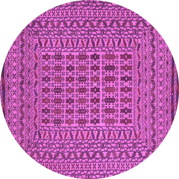 Round Southwestern Purple Country Rug, tr3044pur