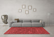 Country Red Washable Rugs