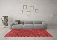 Machine Washable Southwestern Red Country Rug, wshtr3045red