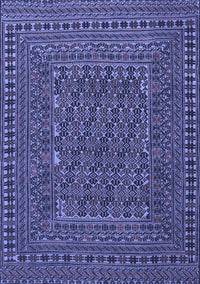 Southwestern Blue Country Rug, tr3045blu