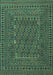 Southwestern Turquoise Country Rug, tr3045turq