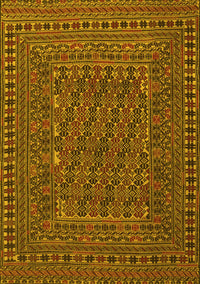 Southwestern Yellow Country Rug, tr3045yw