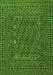 Southwestern Green Country Rug, tr3045grn