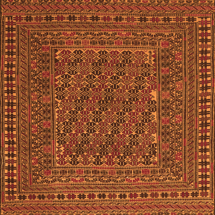Serging Thickness of Southwestern Orange Country Rug, tr3045org