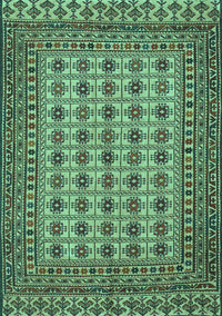 Southwestern Turquoise Country Rug, tr3046turq