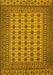 Southwestern Yellow Country Rug, tr3046yw