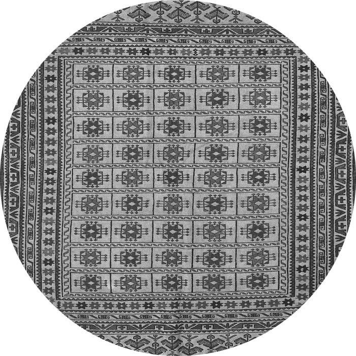 Square Southwestern Gray Country Rug, tr3046gry