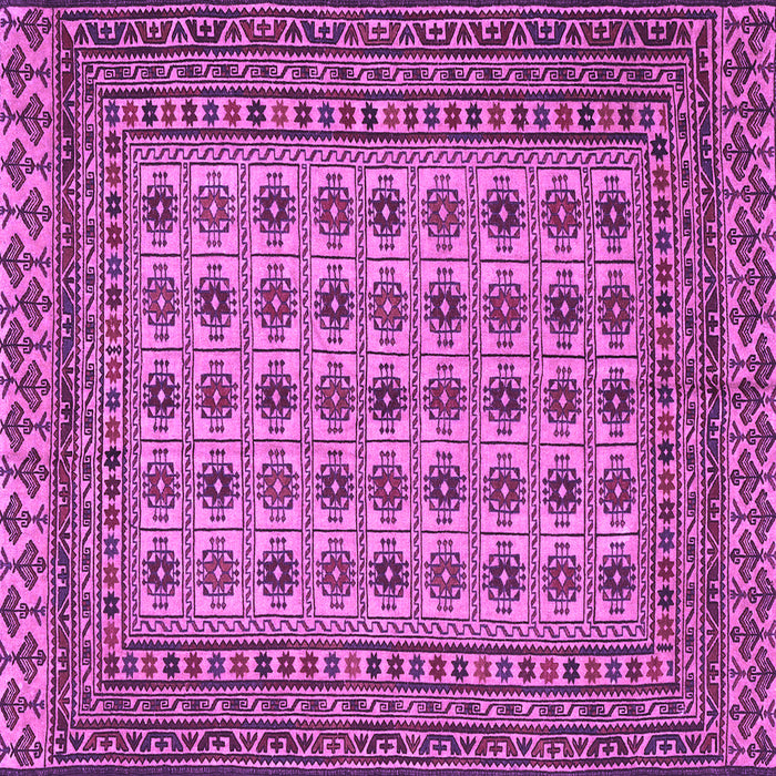 Square Machine Washable Southwestern Purple Country Area Rugs, wshtr3046pur