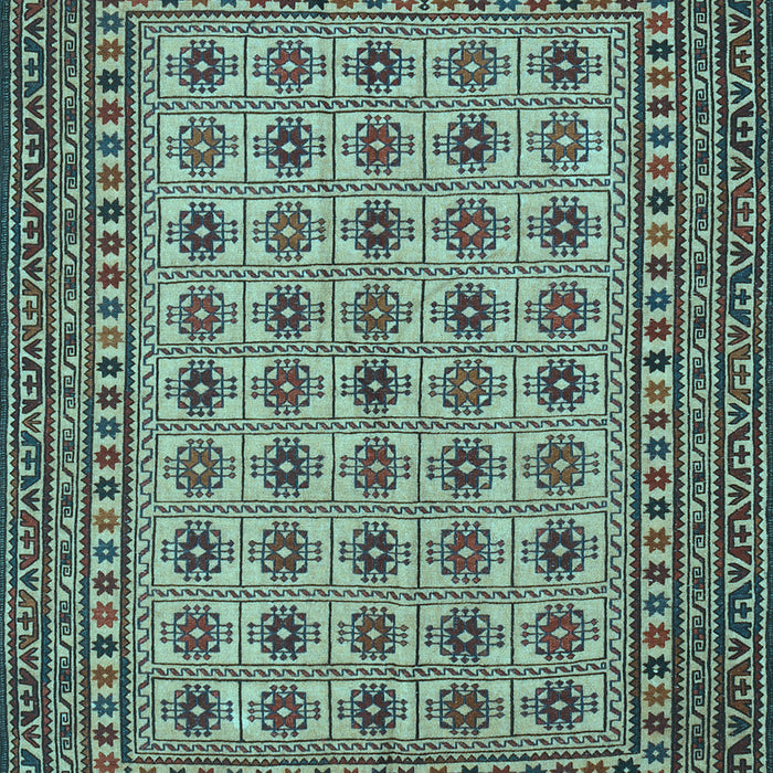 Southwestern Light Blue Country Rug, tr3046lblu