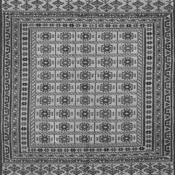 Serging Thickness of Southwestern Gray Country Rug, tr3046gry