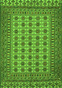 Southwestern Green Country Rug, tr3046grn