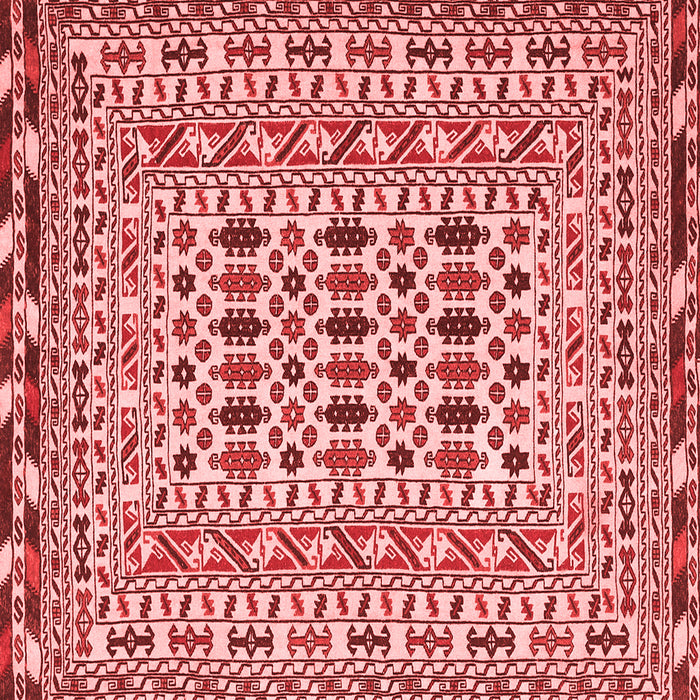 Machine Washable Southwestern Red Country Rug, wshtr3047red