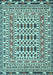 Southwestern Light Blue Country Rug, tr3047lblu