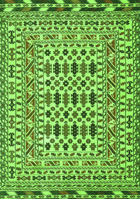 Southwestern Green Country Rug, tr3047grn