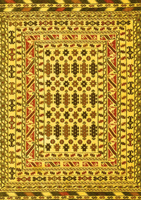 Southwestern Yellow Country Rug, tr3047yw