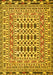 Southwestern Yellow Country Rug, tr3047yw