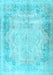 Machine Washable Persian Light Blue Traditional Rug, wshtr3048lblu