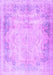 Machine Washable Persian Purple Traditional Area Rugs, wshtr3048pur