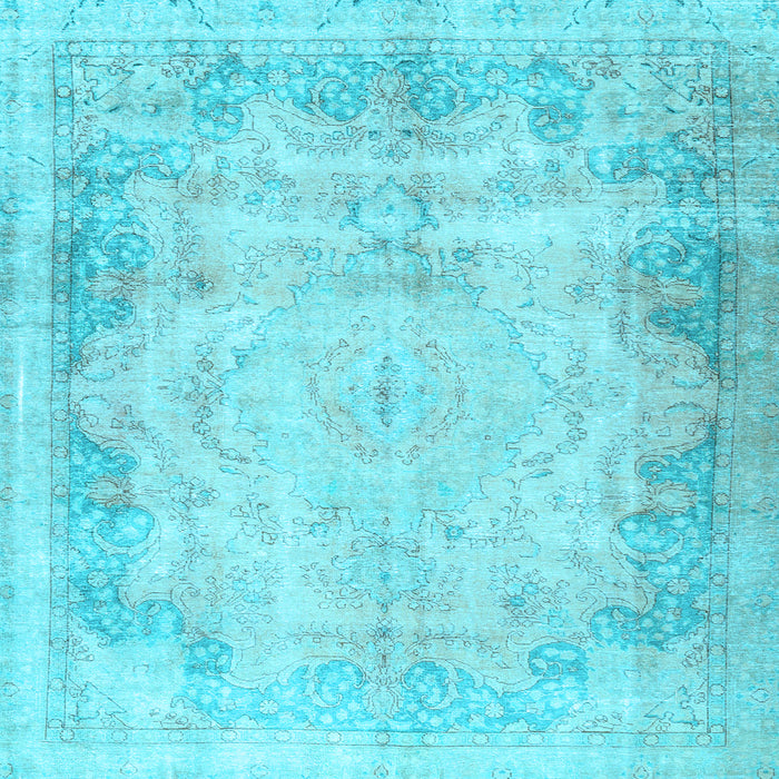 Square Persian Light Blue Traditional Rug, tr3048lblu